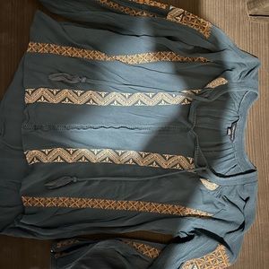 American Eagle blouse teal size L